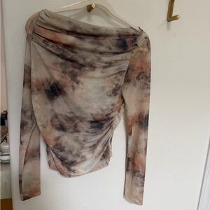 House of Harlow 1960 Beige and Brown tones Top